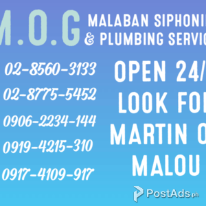 MOG Malabanan Siphoning Declogging Service | PostAds PH