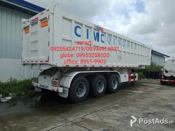 Brandnew 40cbm trailer dump for sale