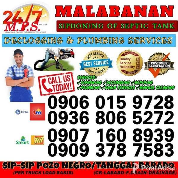 DUMANGAS MPS 24/7 Malabanan Siphoning&Declogging Services-09368065272