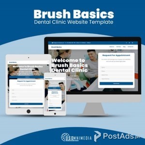 BRUSH BASICS DENTAL CLINIC WEBSITE TEMPLATE | PostAds PH