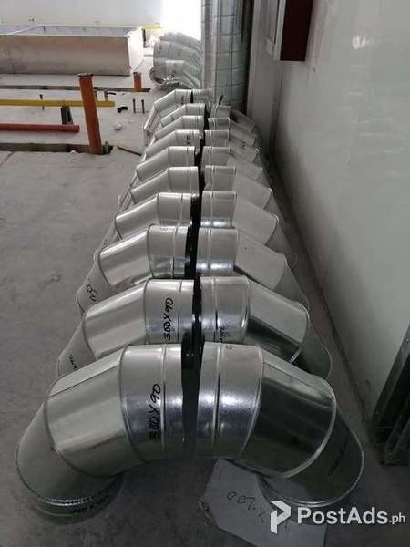 Exhaust and fresh air installation