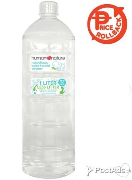 Human Nature Natural Baby Bottle & Utensil Cleanser 1L