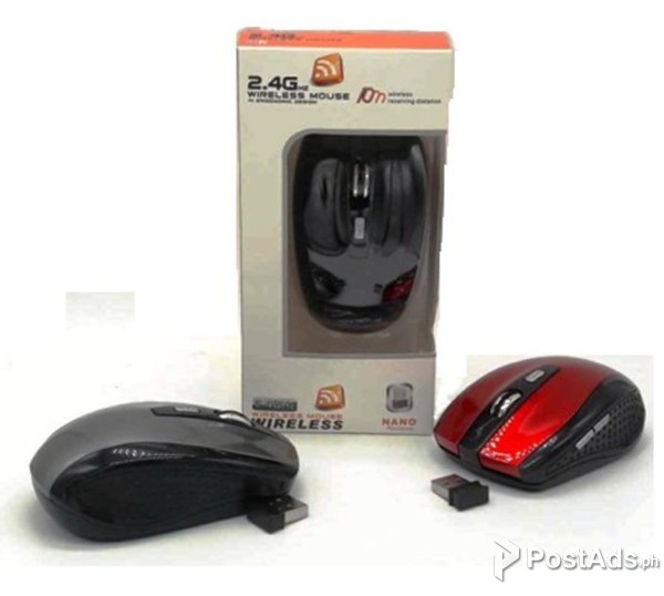 COMPUTER WIRELESS MOUSE OPTICAL ERGONOMIC USB 2.4G
