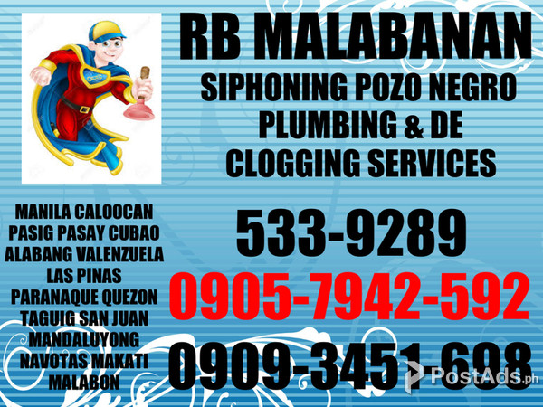 PASIG CITY: 09093451698 SIP-SIP POZO NEGRO & PLUMBING SERVICE