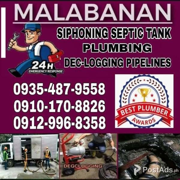 malabanan siphoning manual cleaning septic tank Dec logging pipelines