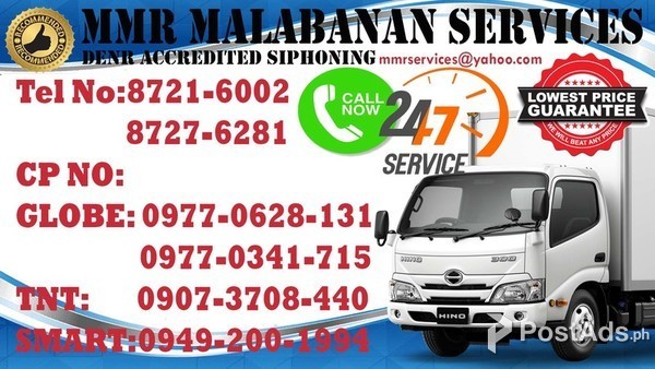 MMR DENR ACCREDITED SIPHONING