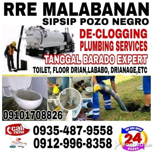 Plumbing siphoning septic tank declogging pipelines Quality Services