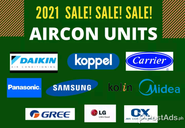 Aircon units for supply and installation