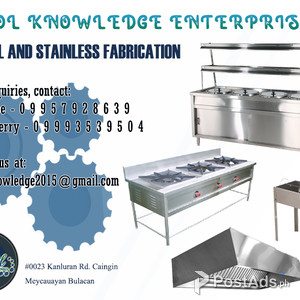 STEEL AND STAINLESS FABRICATION-KITCHEN EQUIPMENT | PostAds PH