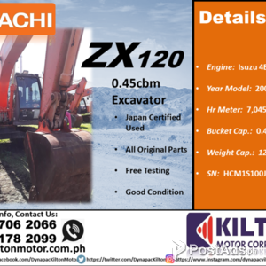 Hitachi Used Backhoe ZX120 | PostAds PH