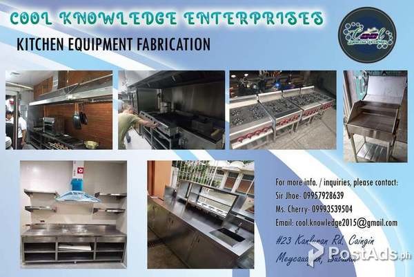 Kitchen Equipment- Fabrication, Supply 