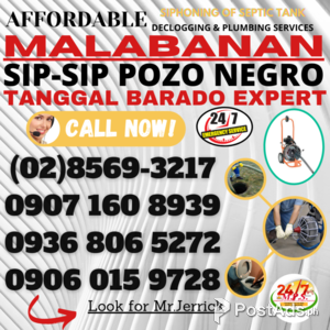INTRAMUROS MANILA MPS 24/7 MALABANAN SIPHONING PLUMBING SERVICES | PostAds PH