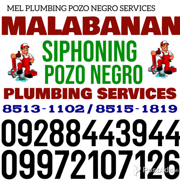 Mandaluyong Malabanan  plumbing Siphoning pozo negro services