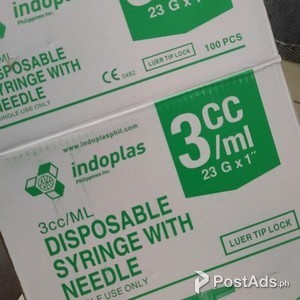 Dopiest Indoplas 3cc Disposable Syringe Box of 100 | PostAds PH