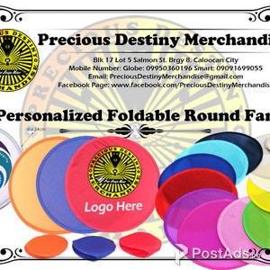 Personalized Foldable Round Fan / Twist Fan with print | PostAds PH