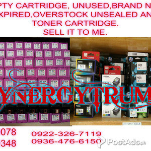 We buying empty ink and toner cartridge | PostAds PH