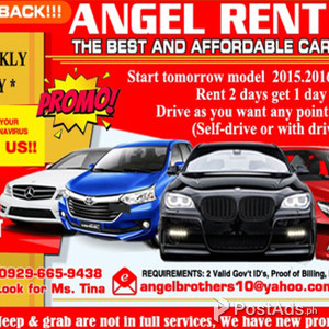 Angel Rent A Car | PostAds PH