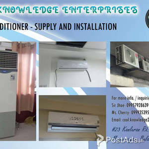 Air conditioner-Supply and Installation | PostAds PH