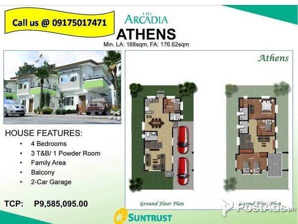 Available Houses in Pampanga ,Athens Model House and Lot for Sale