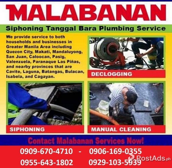 A/RMalabanan siphoning services quezon city/09061690355