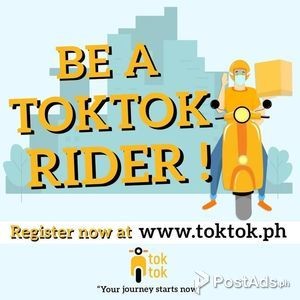 TOKTOK HIRING RIDERS | PostAds PH