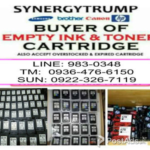 Buyer of empty ink and expired cartridges | PostAds PH