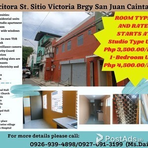 1 Bedroom Apartment For Rent | PostAds PH