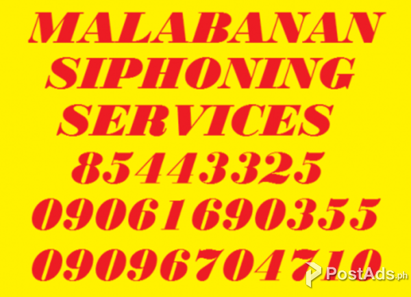Malabanan siphoning and declogging valenzuela city/09061690355