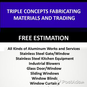 Triple Concepts Fabricating Materials and Trading Services | PostAds PH
