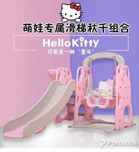 HELLO KITTY ORIGINAL 3 IN 1 SLIDE AND SWING BRAND NEW