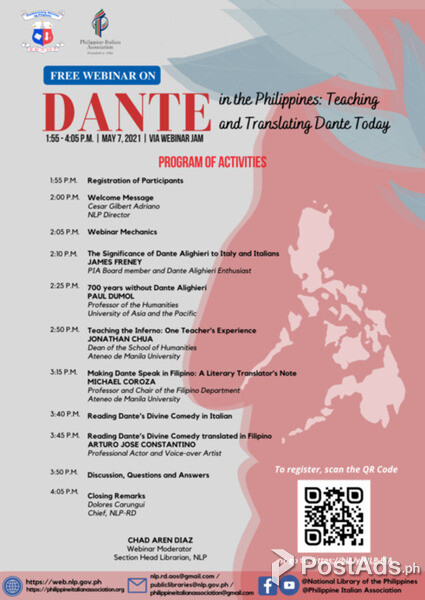 MAY 07 - 2:00 PM The 700th death anniversary of Dante Alighieri (Free 