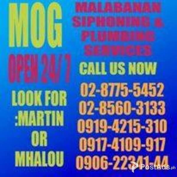 MOG malabanan siphoning services 09174109917