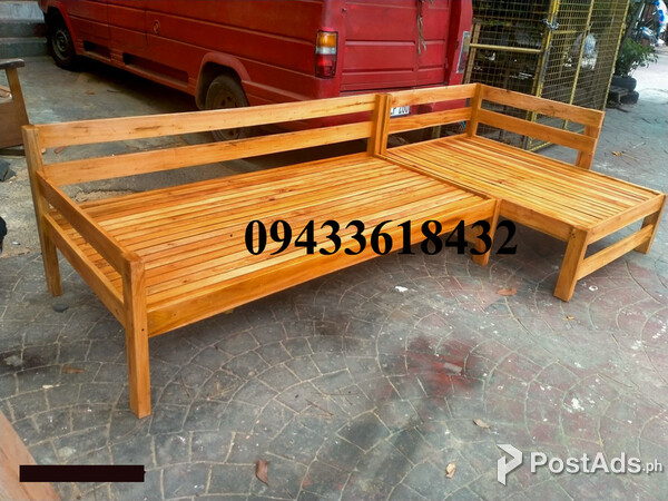 Mahogany L Shape Sofa