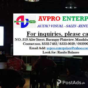 LED T.V RENTAl EVENTS | PostAds PH