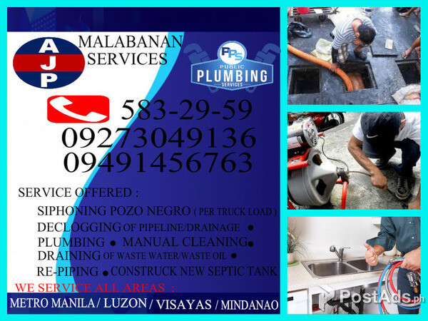 Ajp 24/7 Malabanan Services 09491456763/ Las Pinas