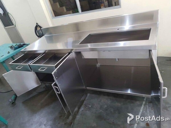 Customize Kitchen sink with cabinet