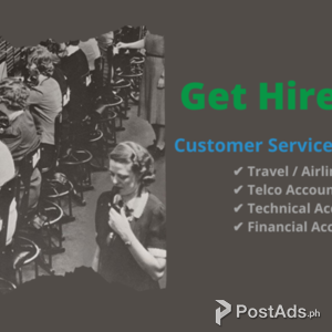Get the Job Offer | Customer Service Representative in Quezon City | PostAds PH