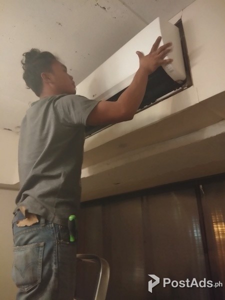 Aircon Cleaning install repair dismantle freon charge services makati