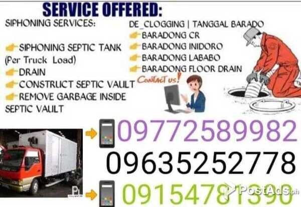 Butuan malabanan siphoning services 09772589982
