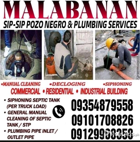 Malabanan services siphoning, declogging, plumbing, pozo negro