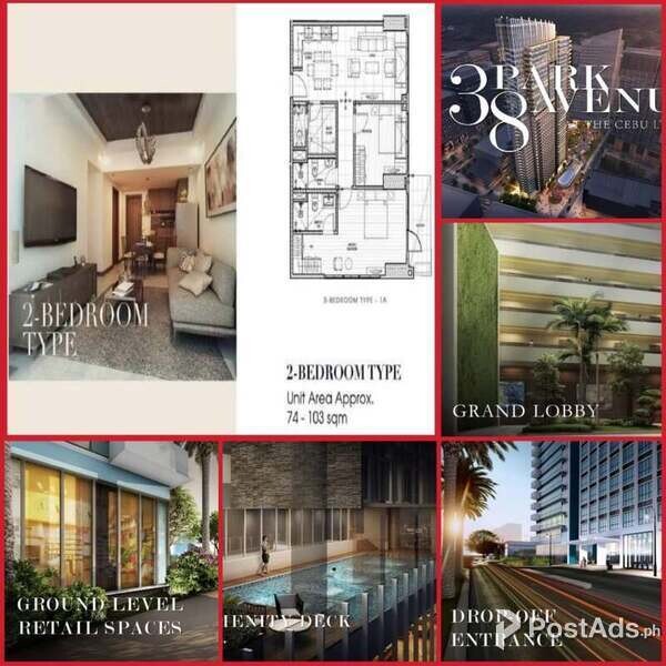 Cebu 2BR Condo Unit for SALE in 38 Park Avenue I.T. Park