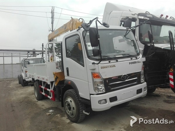 Brand new 6 Wheeler Boom Truck Homan Sinotruk