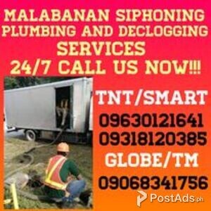 CALOOCAN MALABANAN SIPHONING PLUMBING SERVICES 09318120385 | PostAds PH