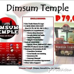 Dimsum Temple: Siopao and Siomai Food Cart Franchise | PostAds PH