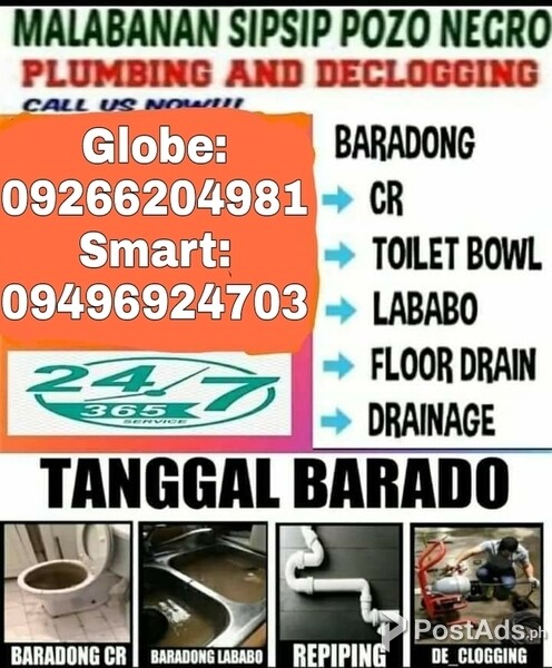 Malabanan siphoning declogging services navotas