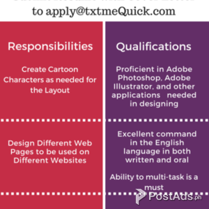 Home-based Graphics Designer wanted! | PostAds PH