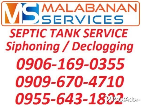 A/R Malabanan septic tank services muntinlupa city.09096704710