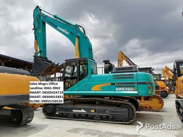 sunward backhoe excavator swe365 1.6cbm isuzu engine for sale