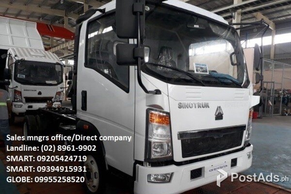 sinotruk cab and chassis homan h3 6w up to 30ft available for sale