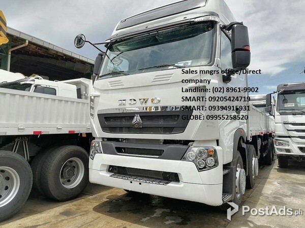 sinotruk howo cargo truck 12w 32ft euro4 for sale